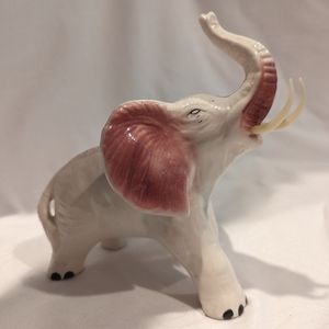 Ceramic Elephant with Tusks